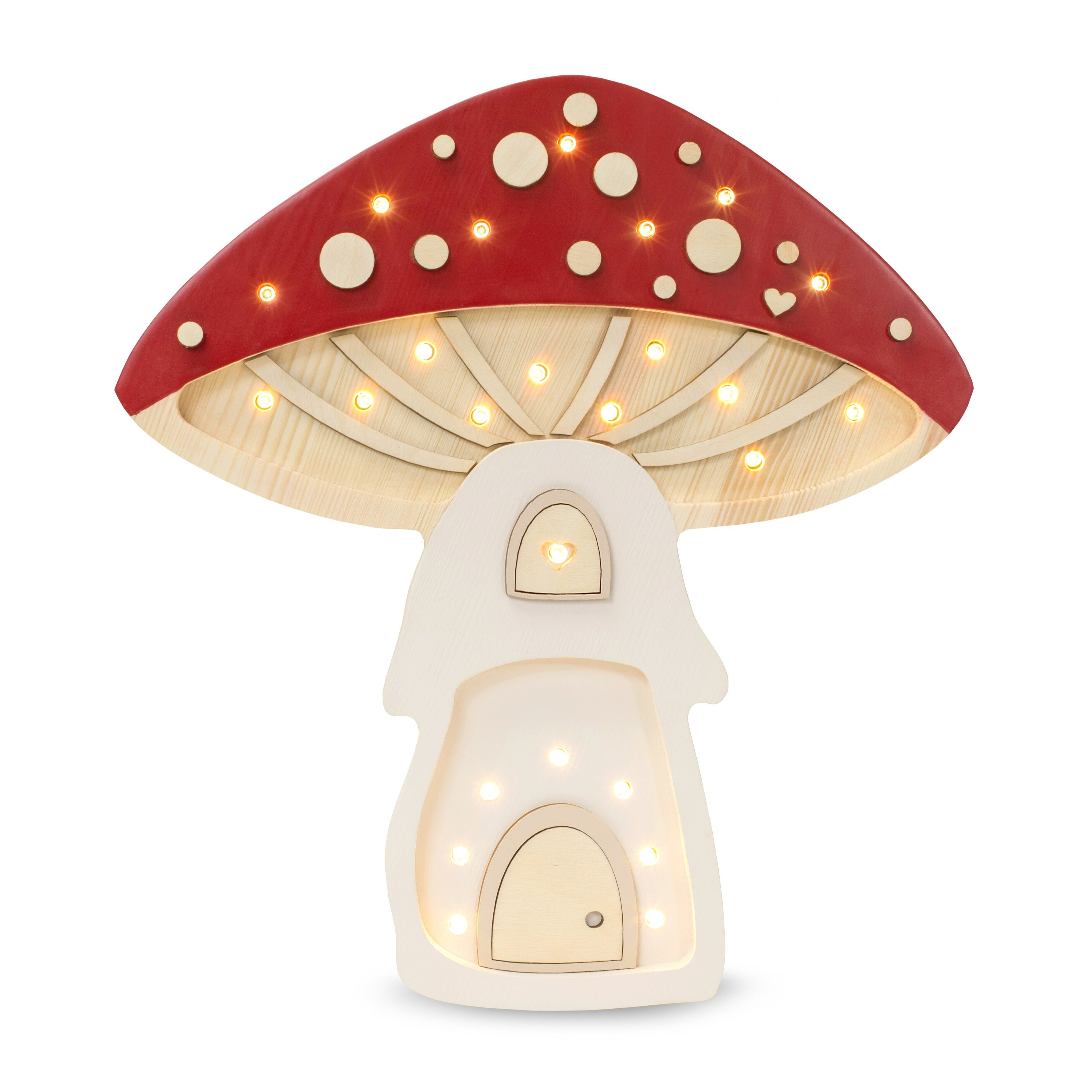 Enchanting Little Lights Mushroom House Night Lamp