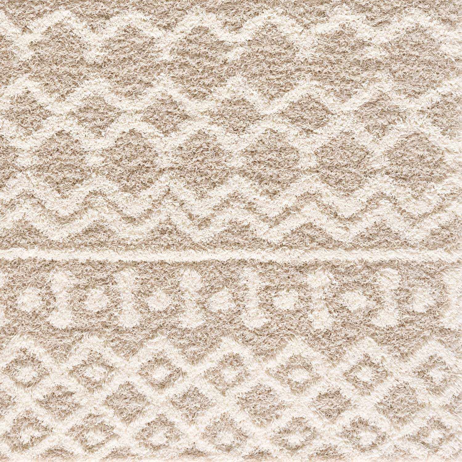 Luxurious Hauteloom Prompton Cream Plush Rug
