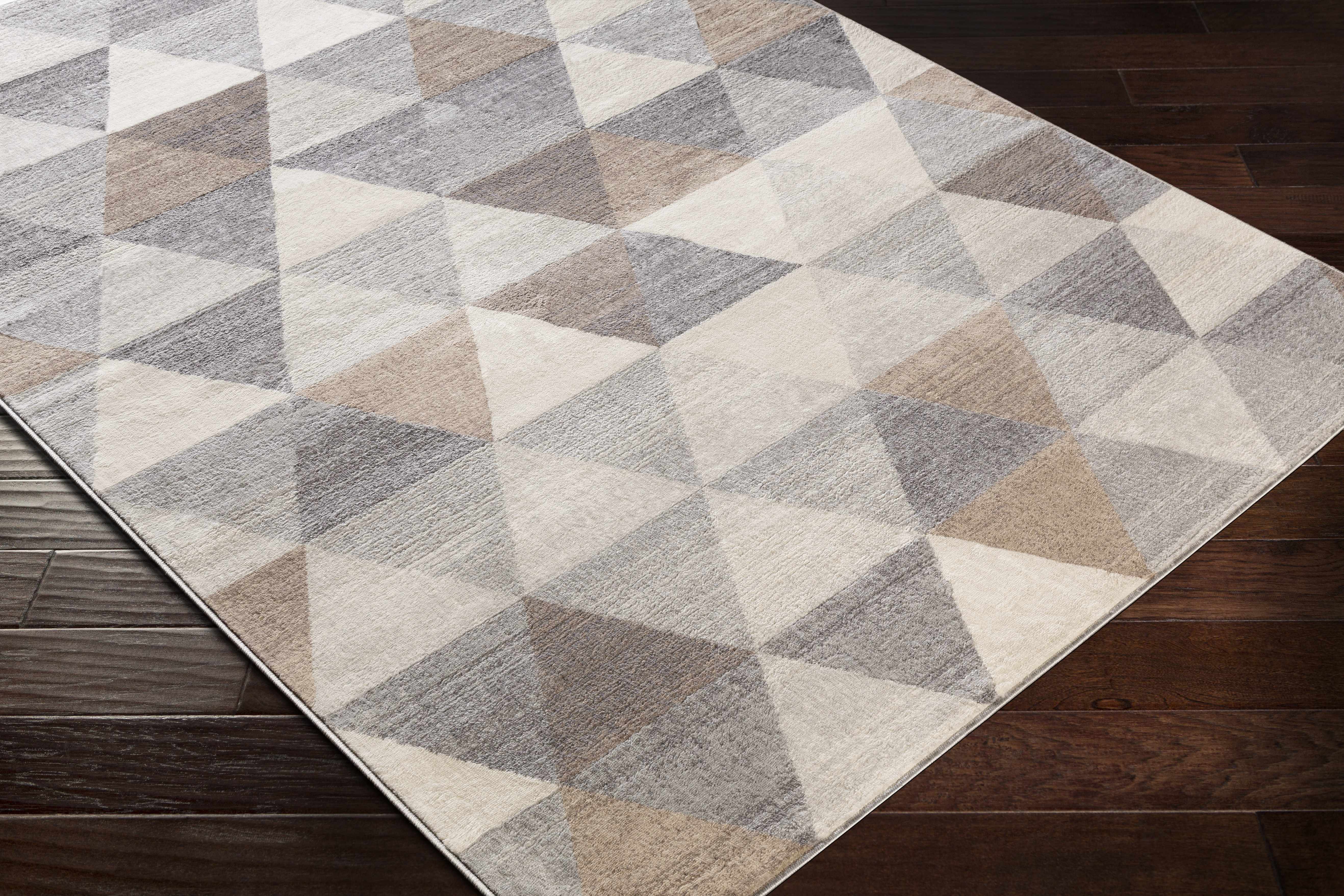 Hauteloom Sells Gray & Brown Triangles Area Rug - Add a Touch of Contemporary Style to Your Space