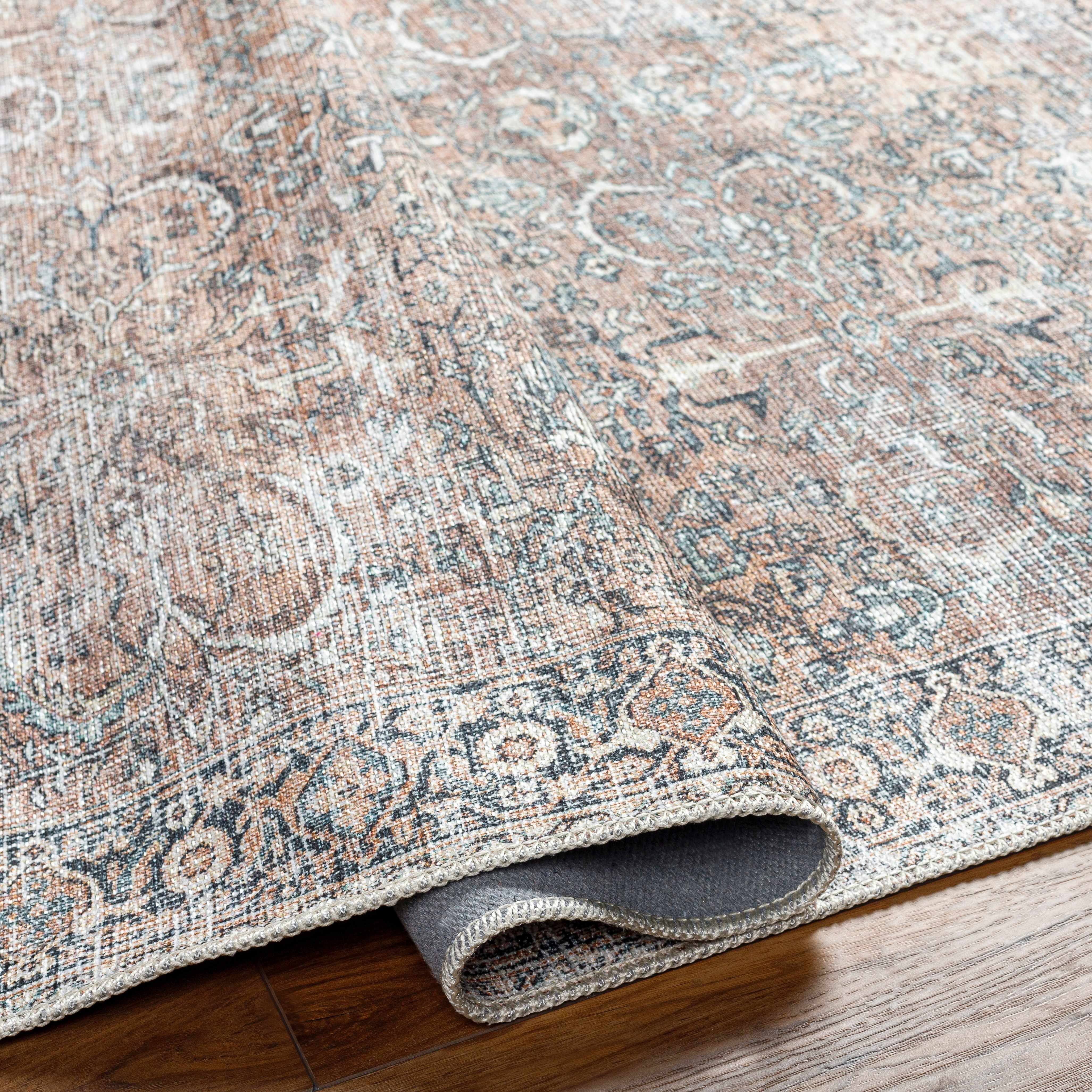 Hauteloom Jill Vintage Washable Area Rug - Your Cozy Home Essential