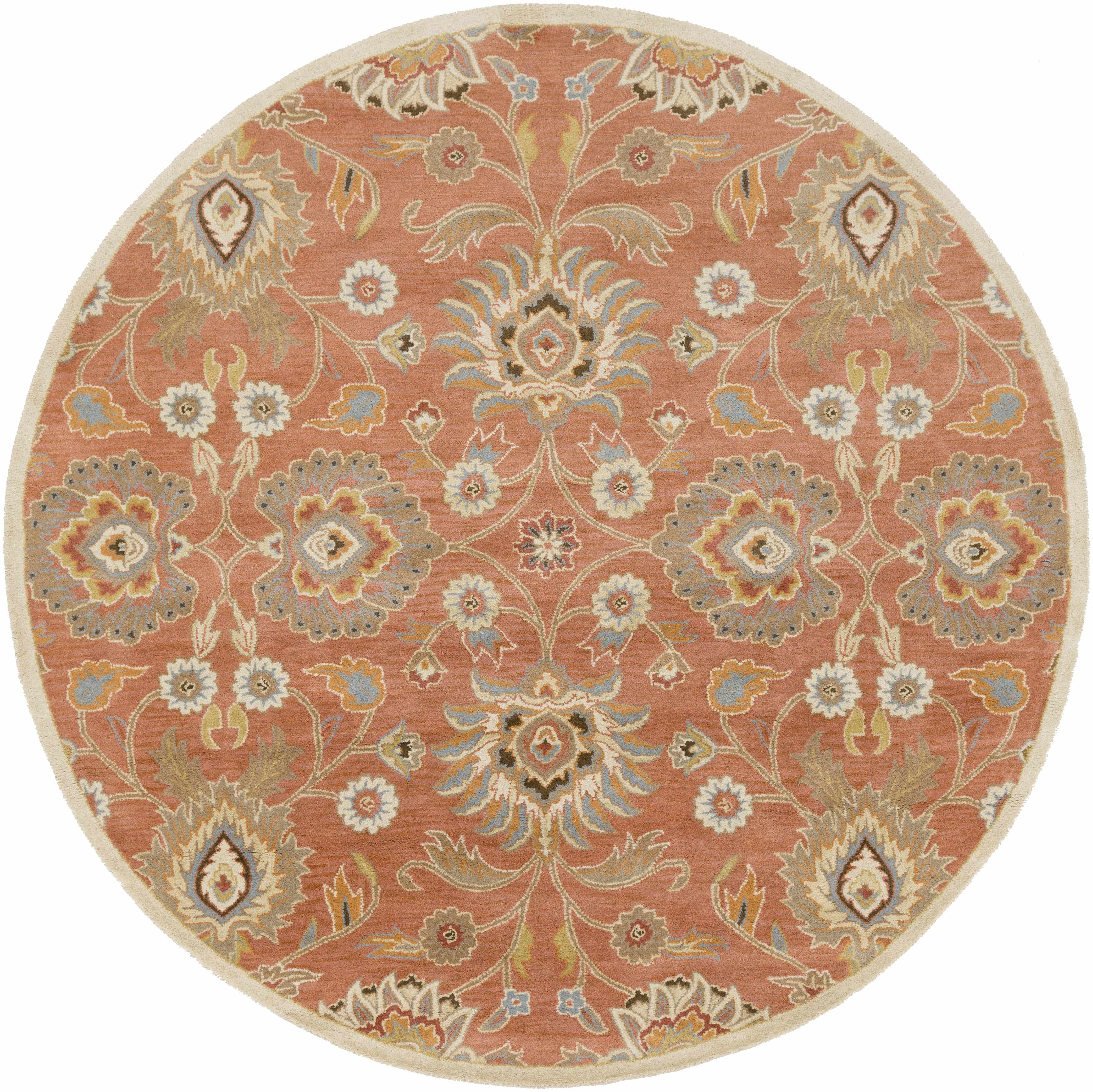 Gorgeous Hauteloom Conesus Wool Area Rug in Burnt Orange