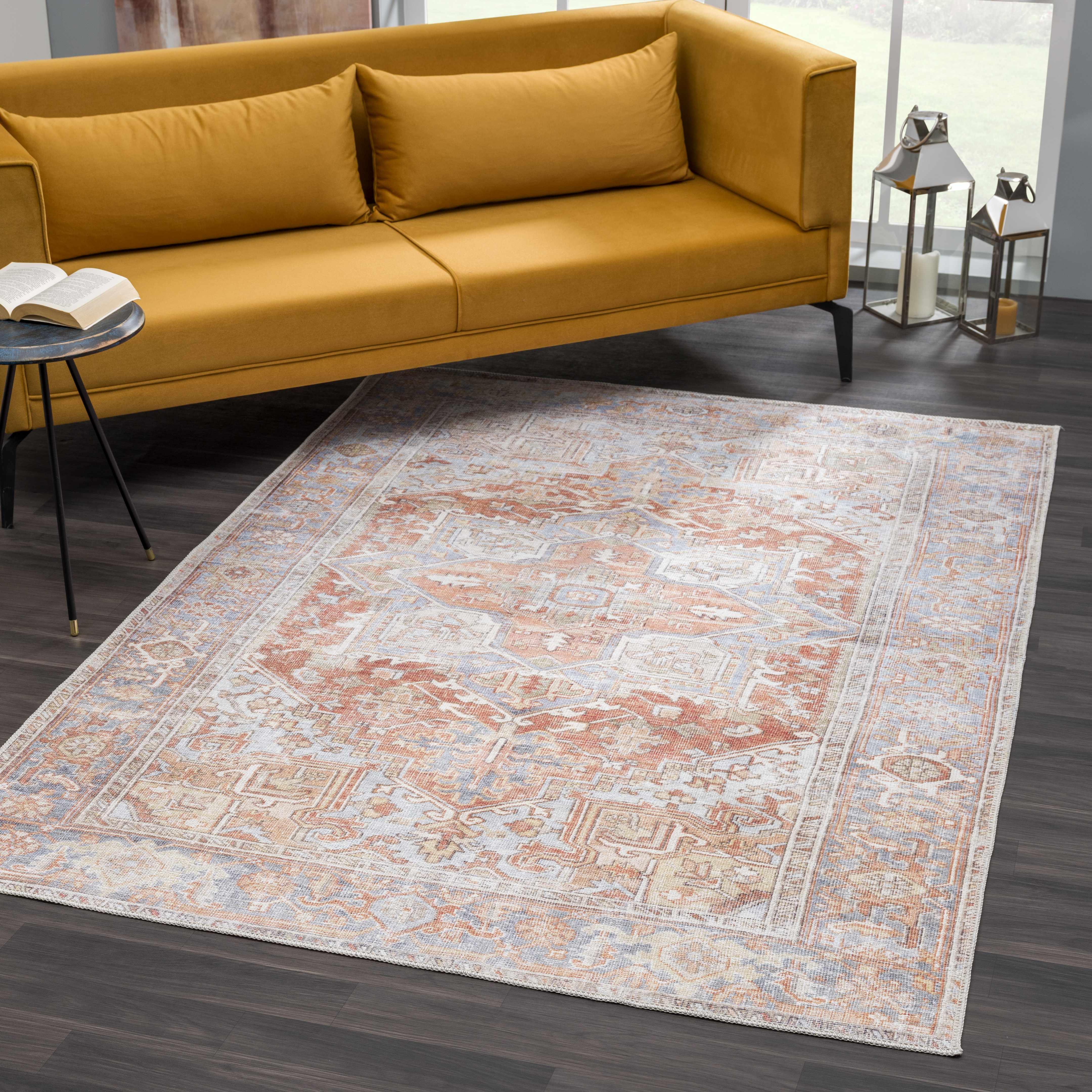 Hauteloom Maayon Washable Rug - Rustic Elegance for Your Space