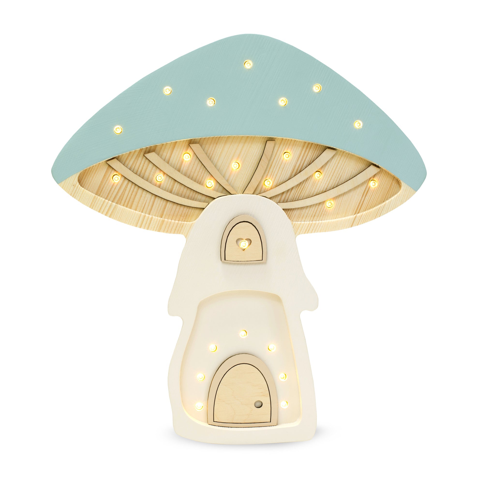 Enchanting Little Lights Mushroom House Night Lamp