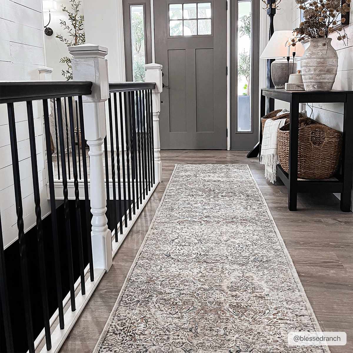 Hauteloom Olive Holi-2304 Washable Vintage Area Rug - Transform Your Space!