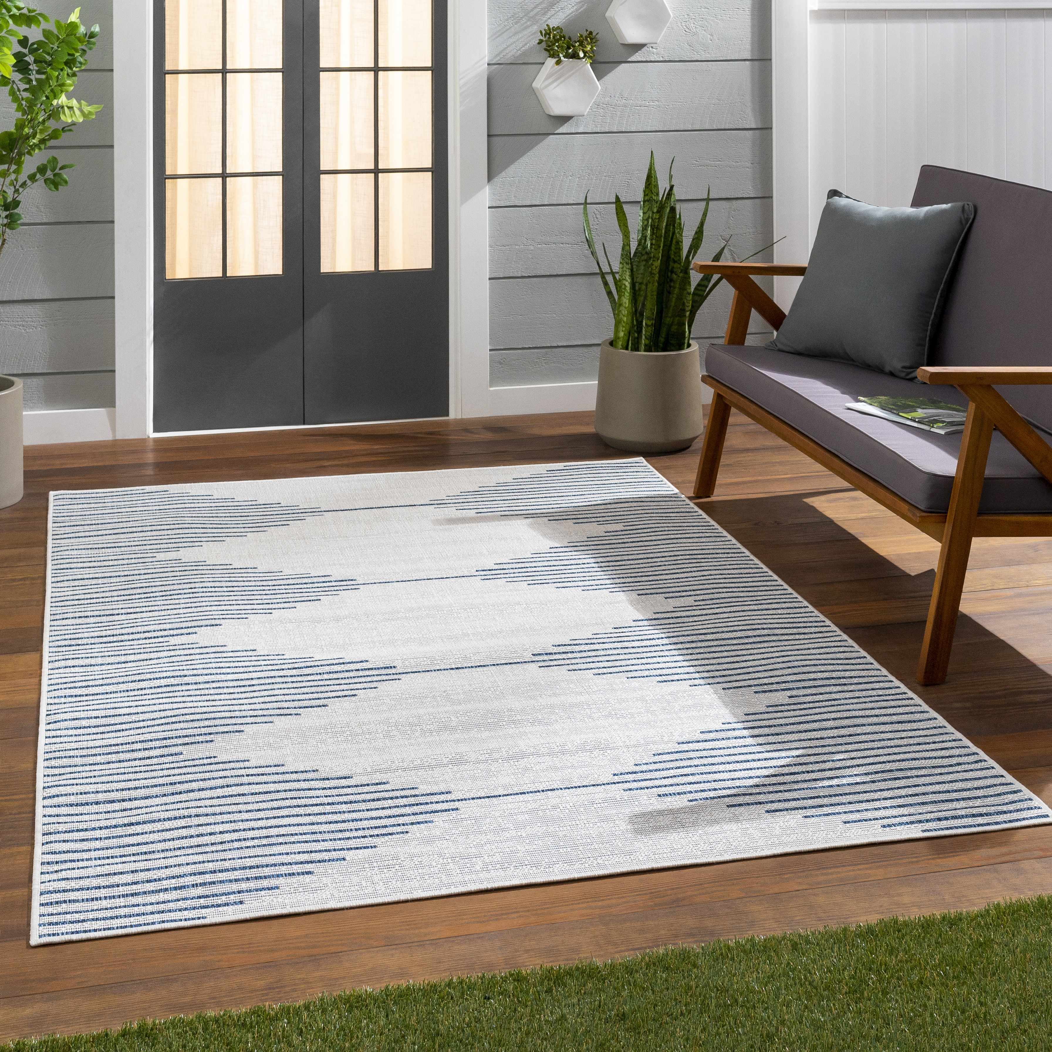 Step into Style with Hauteloom Stephan Blue & Cream Area Rug