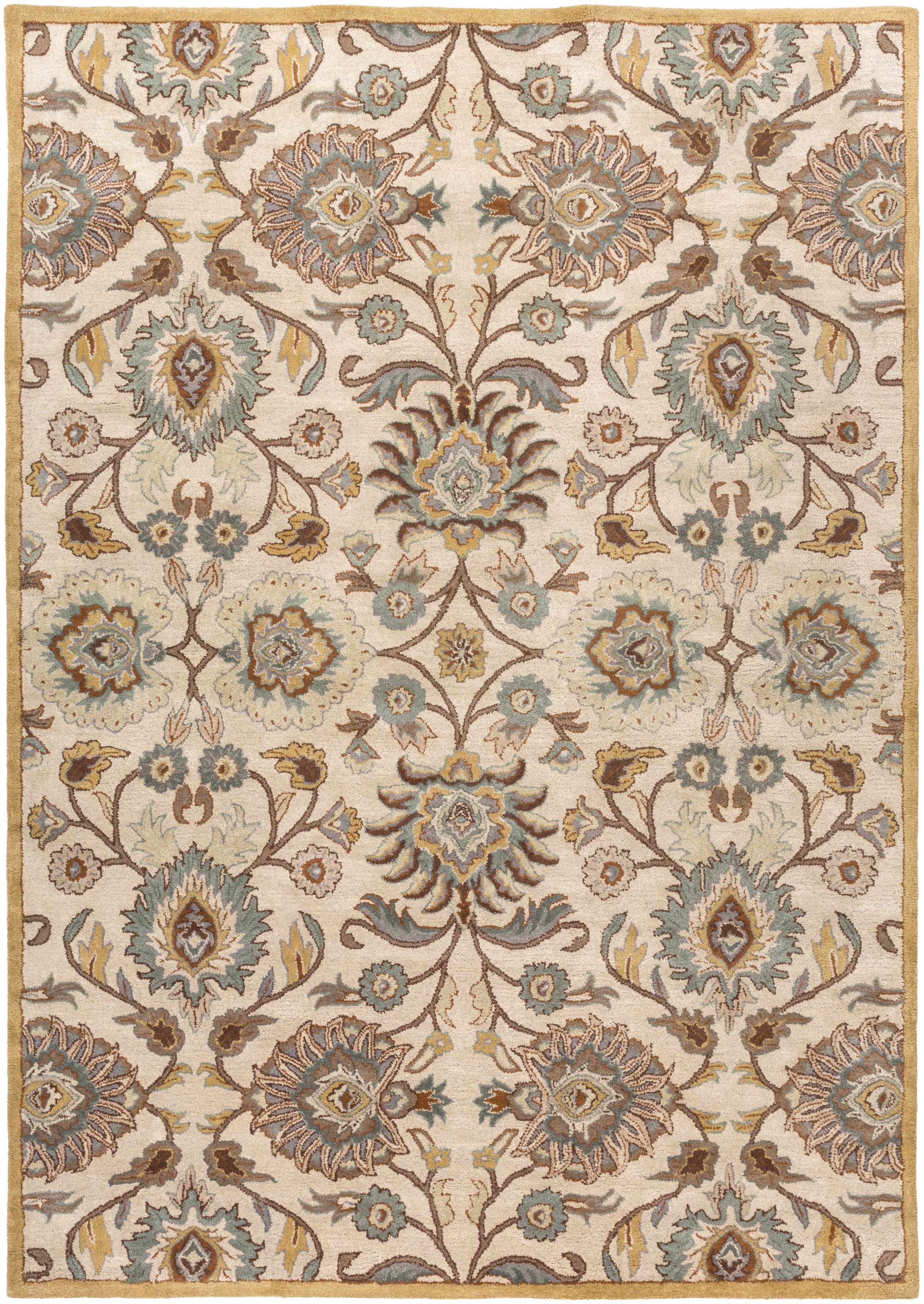 Hauteloom Conesus Hand Tufted Tan Wool Rug - A Luxurious Addition to Your Space