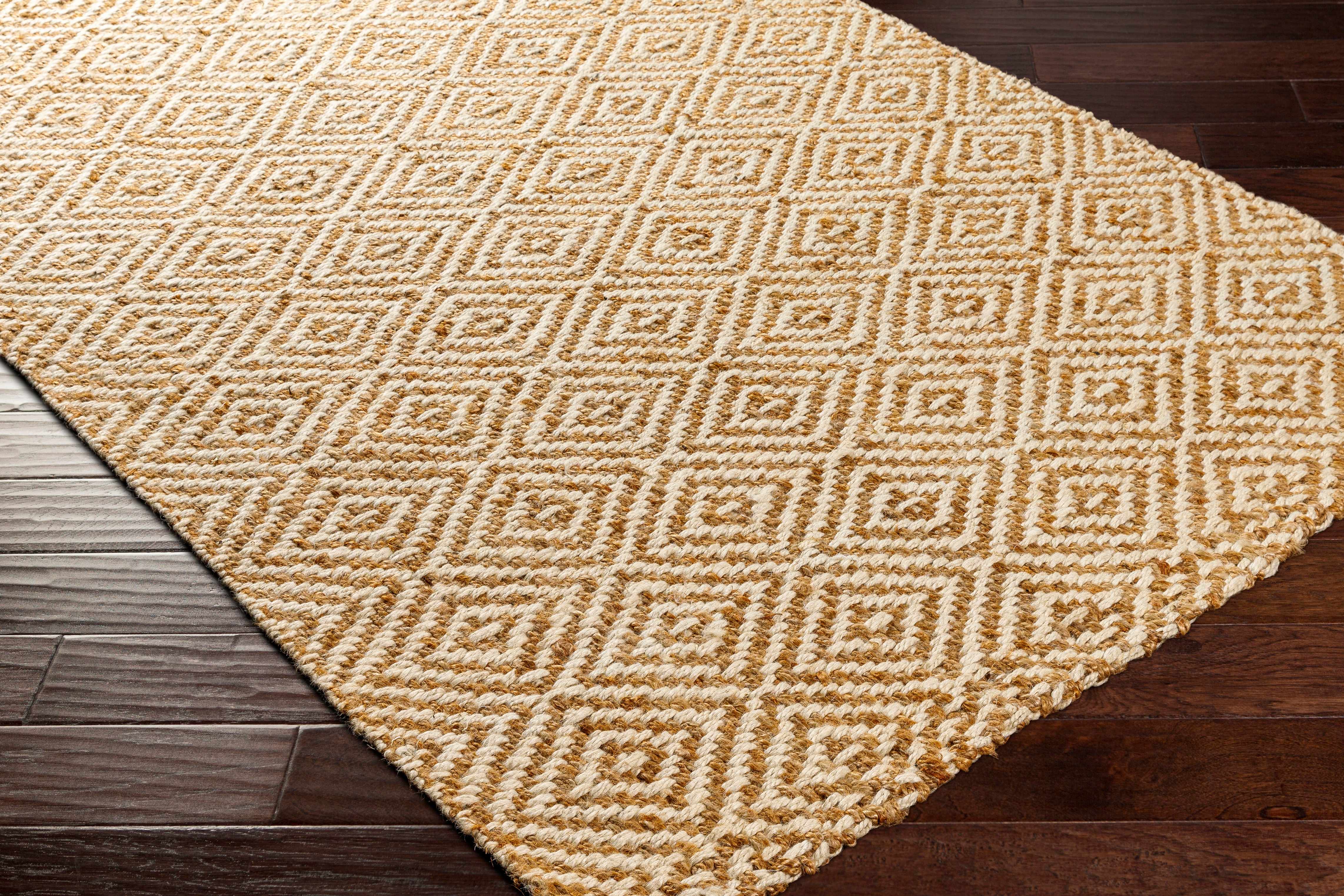 Exquisite Hauteloom Eriko Hand-Woven Jute Area Rug