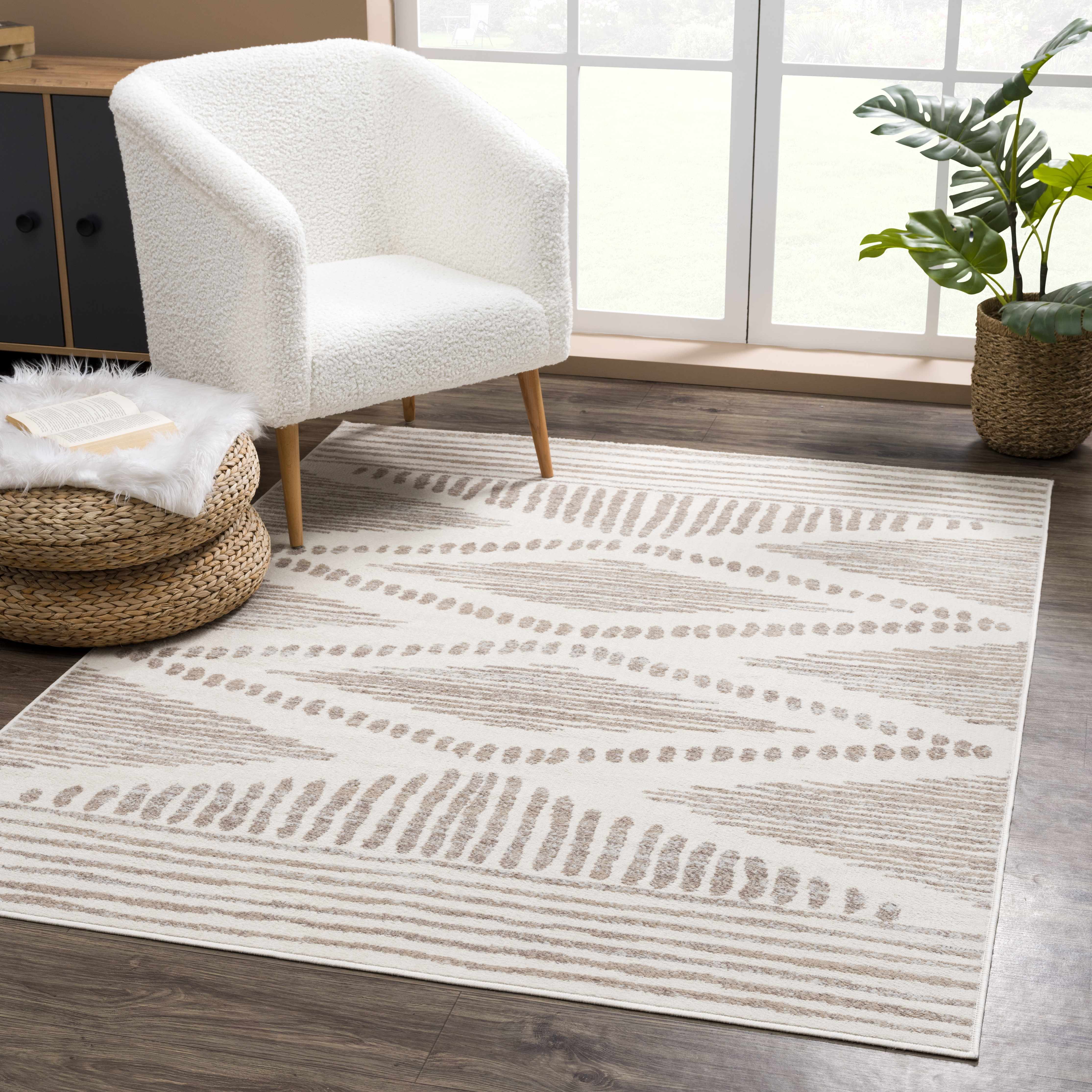 Exquisite Hauteloom Tigrisis Beige 2328 Area Rug - Transform Your Space!