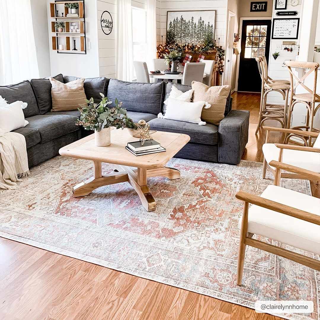 Hauteloom Maayon Washable Rug - Rustic Elegance for Your Space