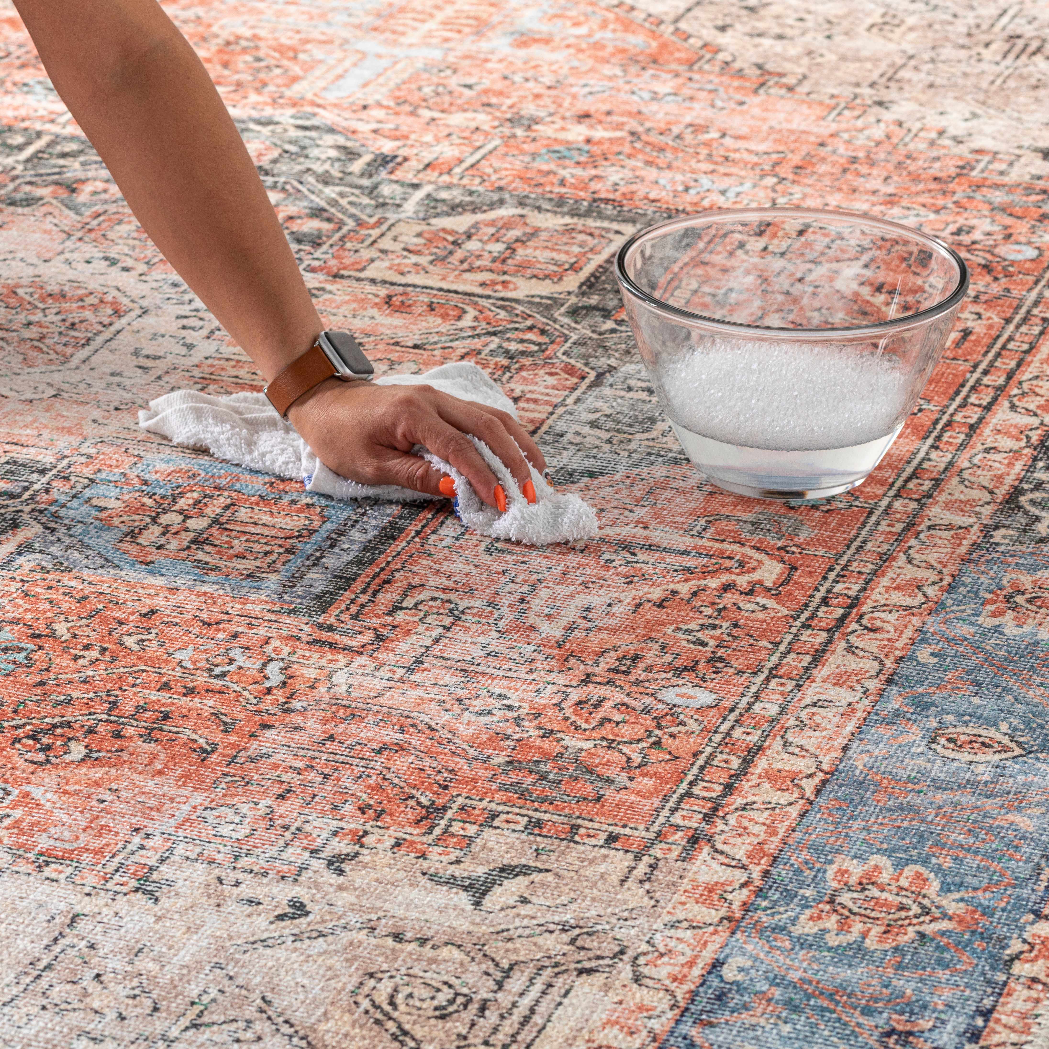 Hauteloom Rosman Distressed Washable Rug - Transform Your Space with Style