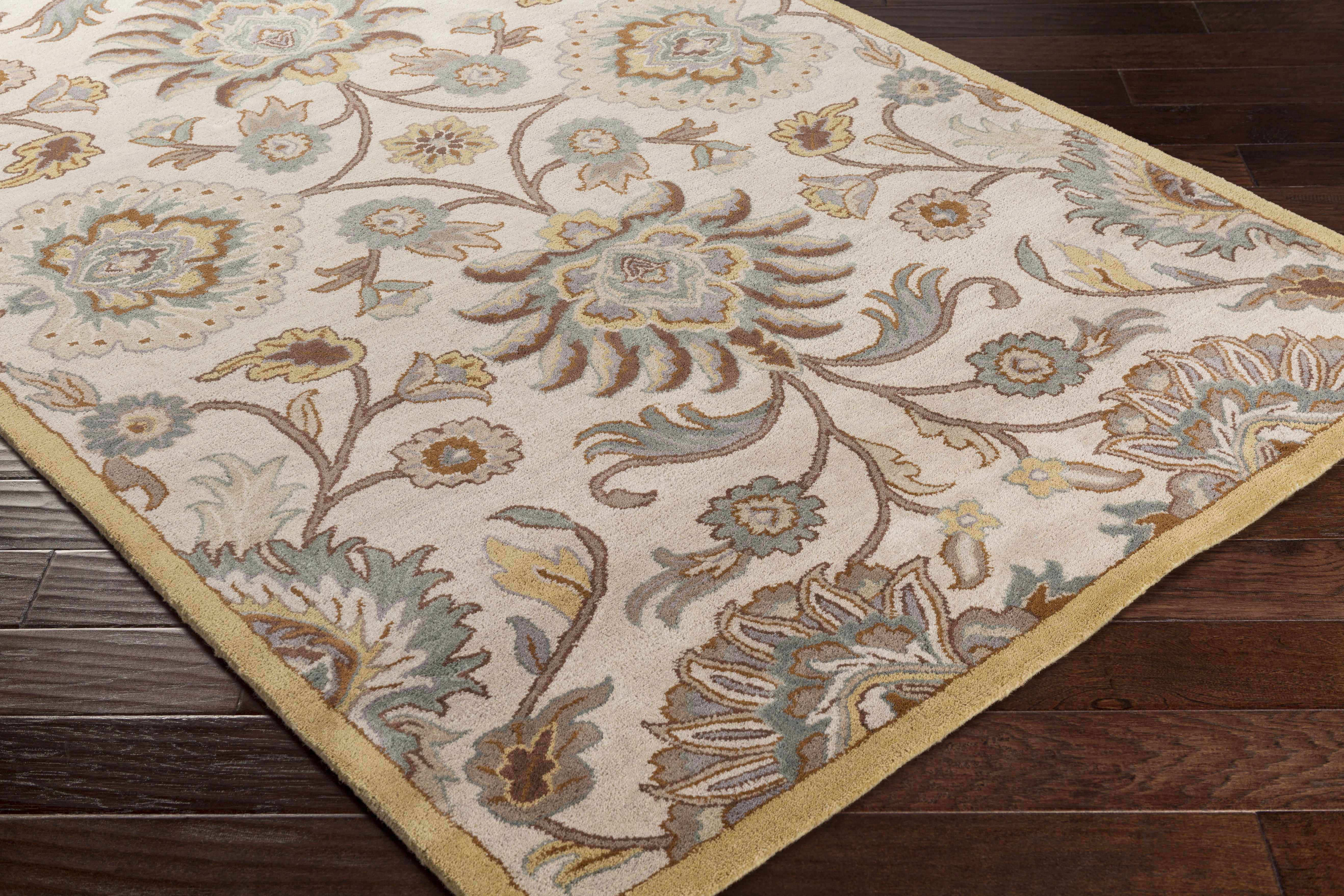 Hauteloom Conesus Hand Tufted Tan Wool Rug - A Luxurious Addition to Your Space
