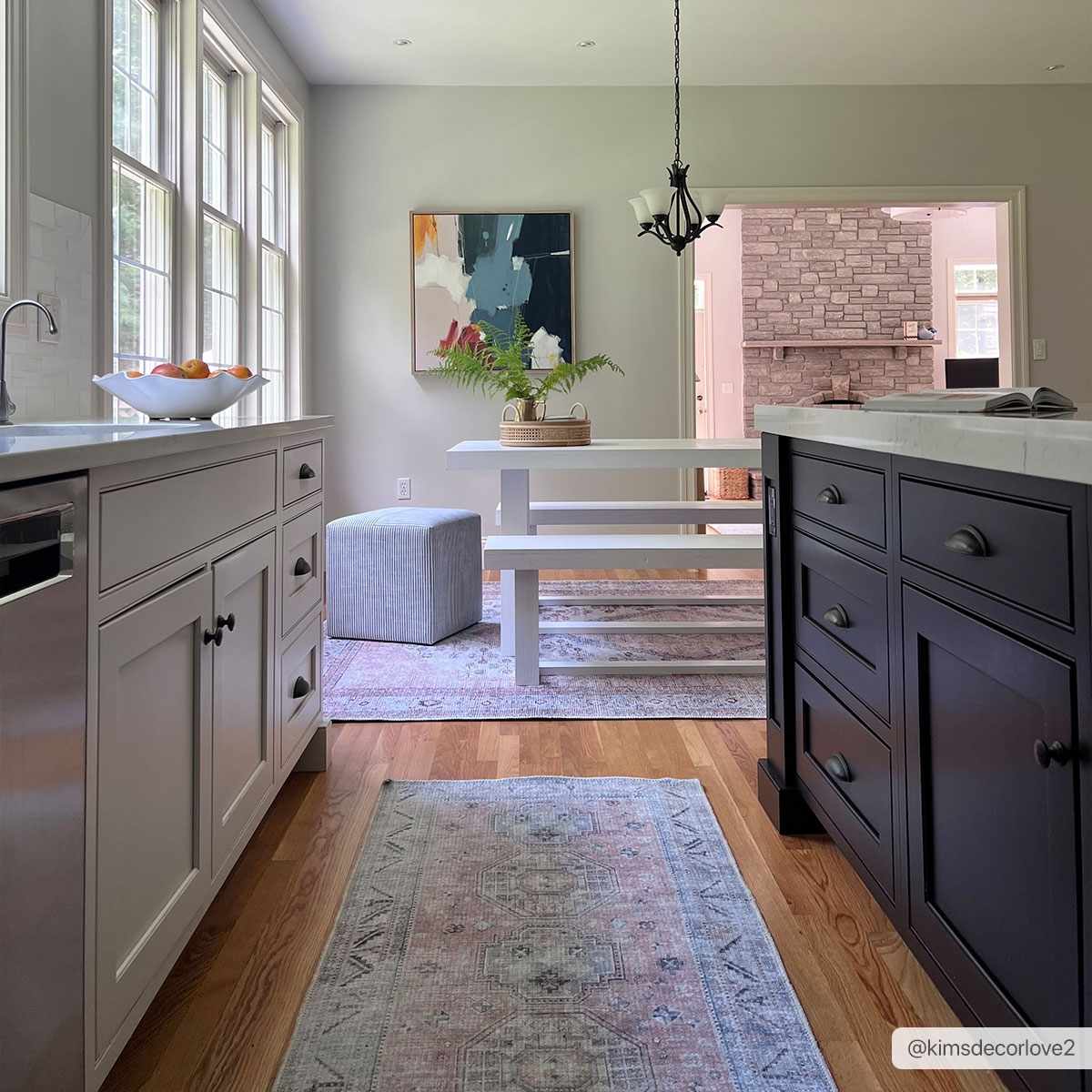 Indulgent Hauteloom Morcott Peach Washable Area Rug