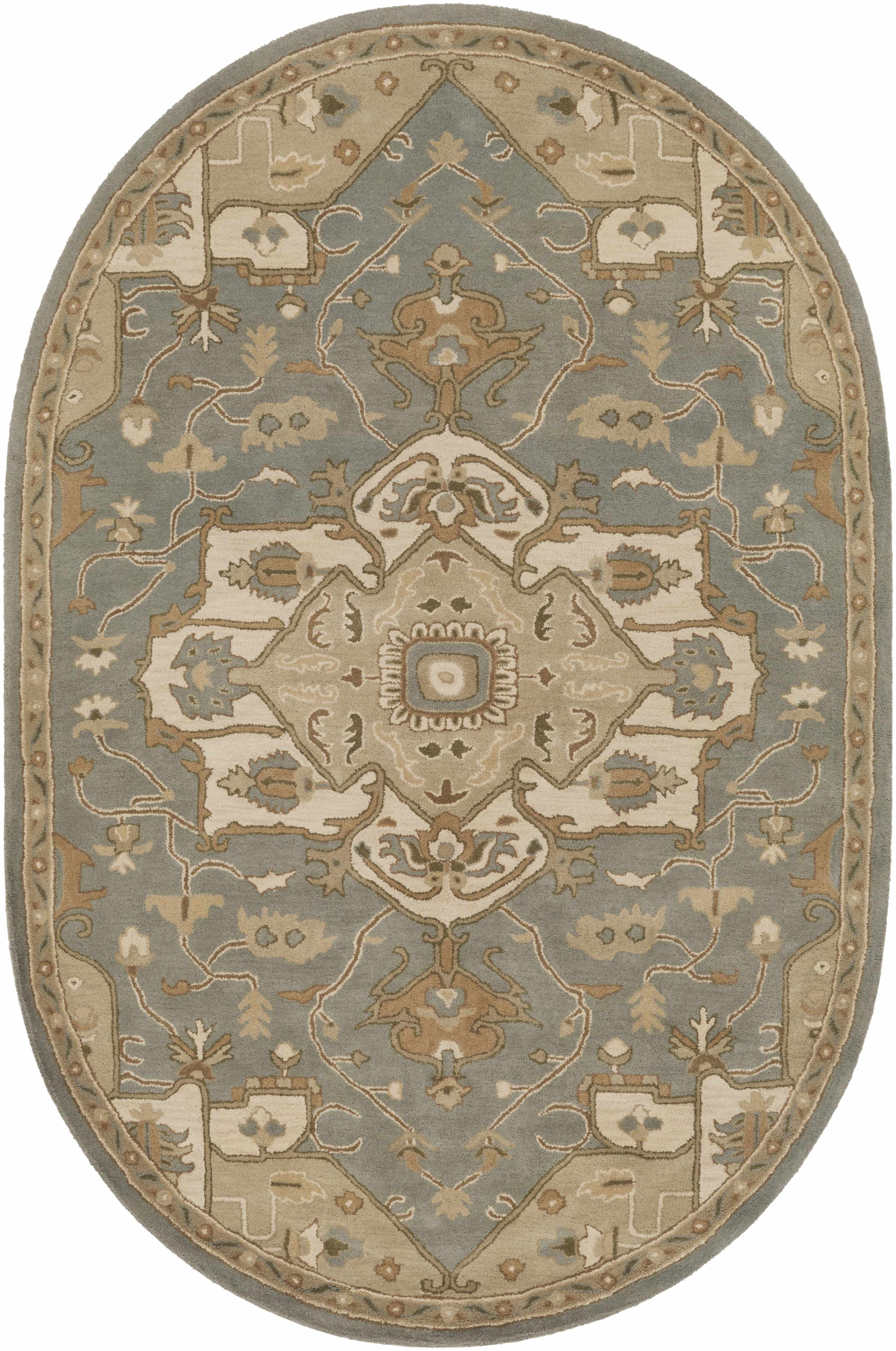 Luxurious Hauteloom Broomfield Gray Wool Area Rug