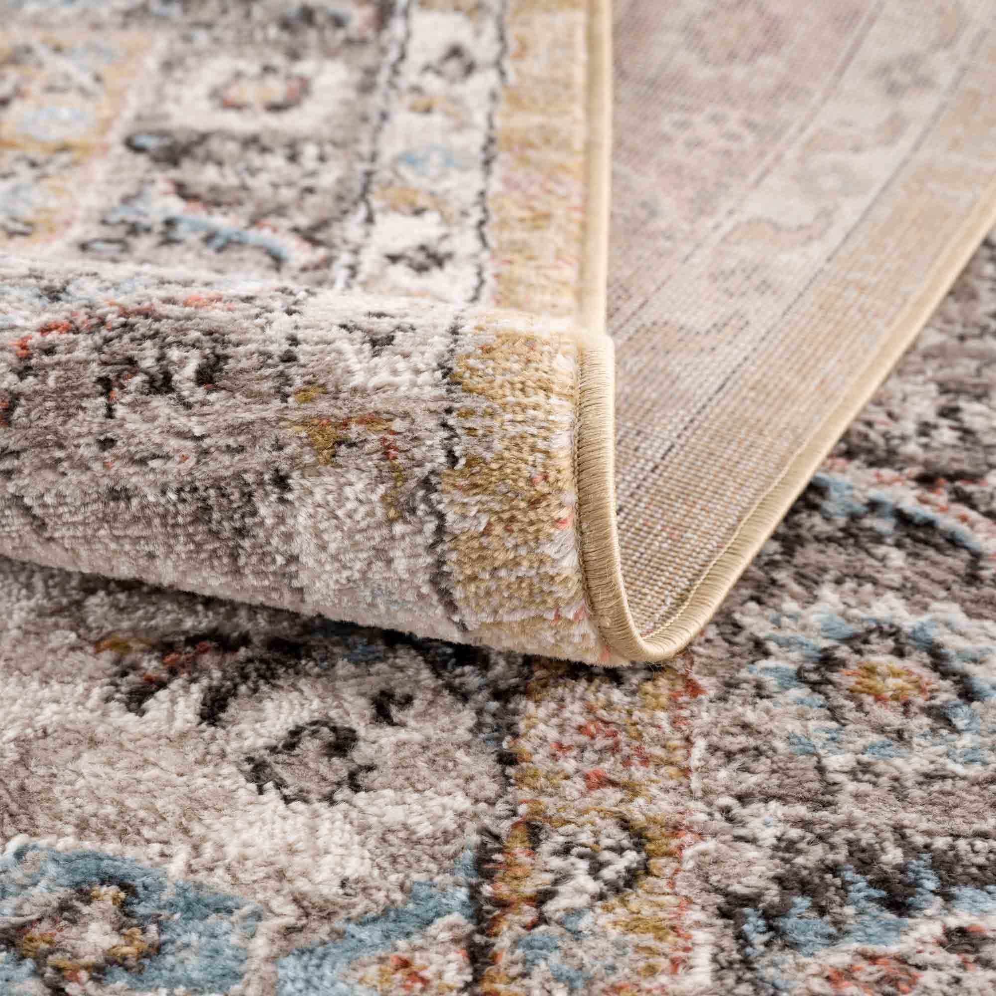 Exclusive Hauteloom Albie Gold & Beige Area Rug - Grab This Clearance Deal Now!