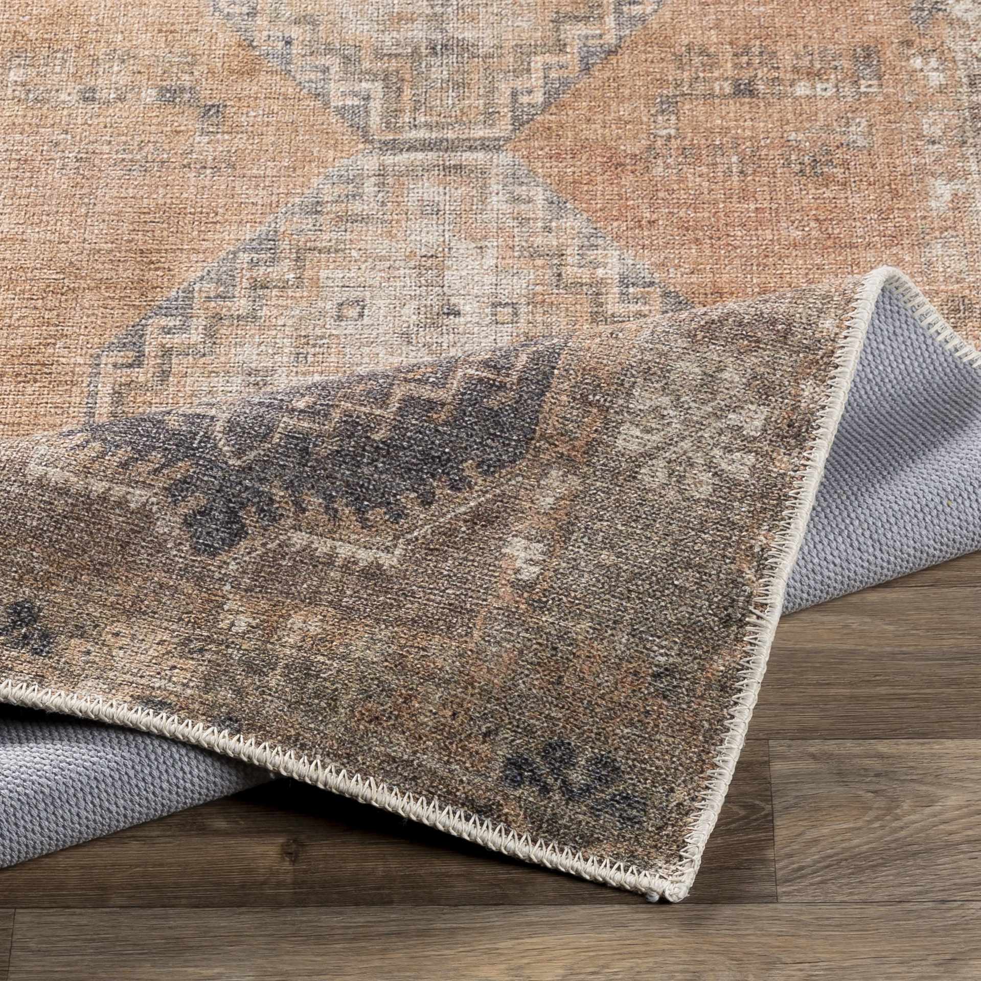 Hauteloom Carrabelle Peach Washable Rug - Grab Yours Now During Clearance!