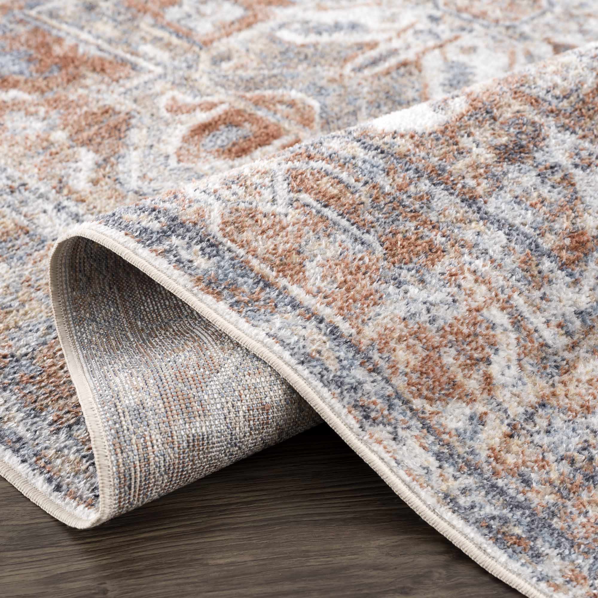 Hauteloom Rust Hera Washable Area Rug - Grab This Clearance Deal Now!
