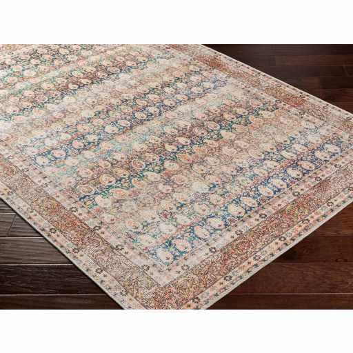 Hauteloom Rust Maligaya Distressed Washable Area Rug - Transform Your Space