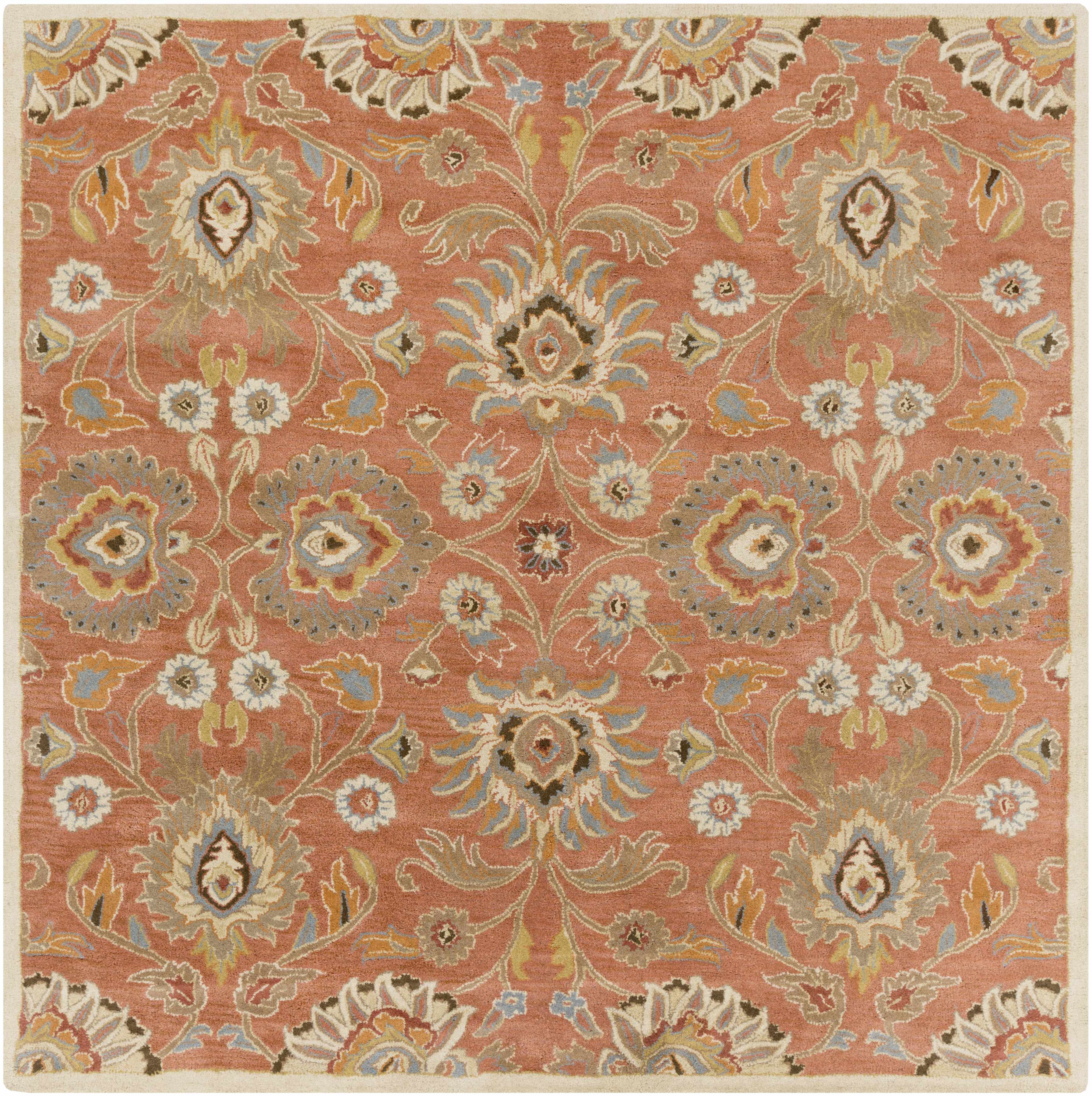 Gorgeous Hauteloom Conesus Wool Area Rug in Burnt Orange