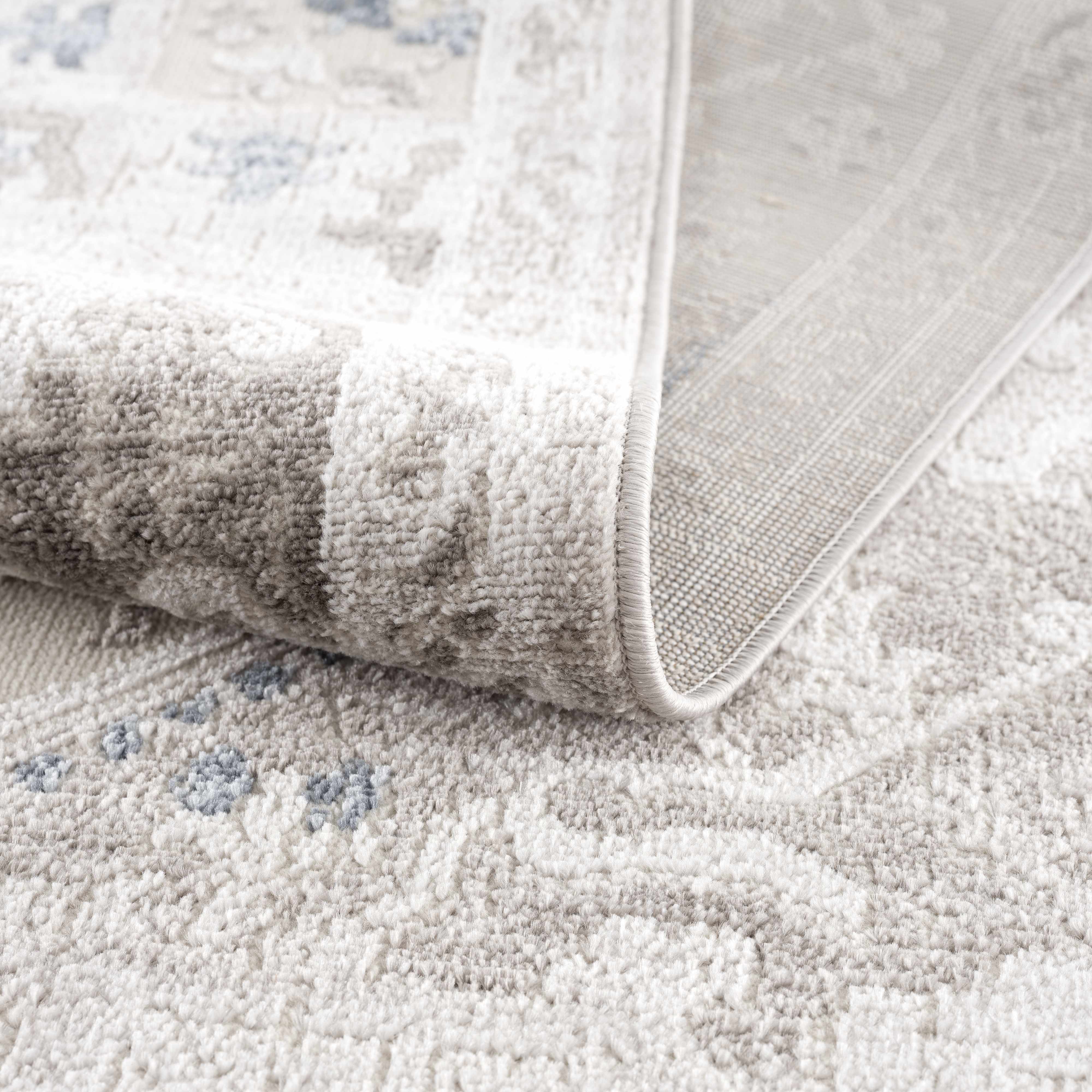 Exclusive Hauteloom Bakir Blue Hues Gray Medallion Area Rug - A Must-Have Limited Edition