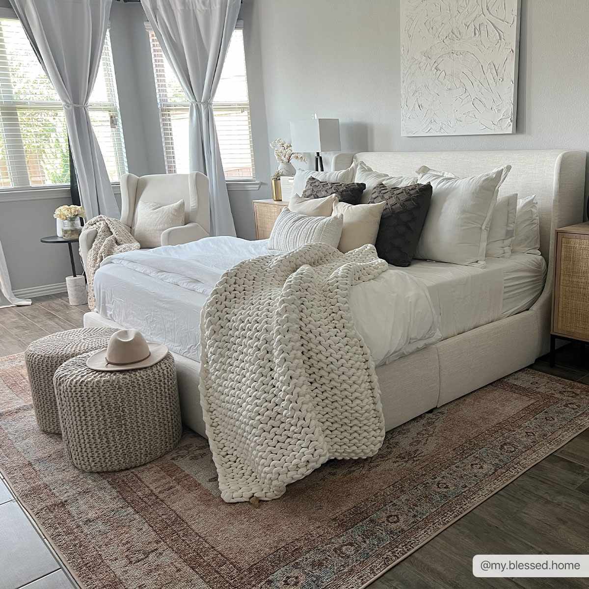 Hauteloom Analu Peach Luxury Washable Area Rug