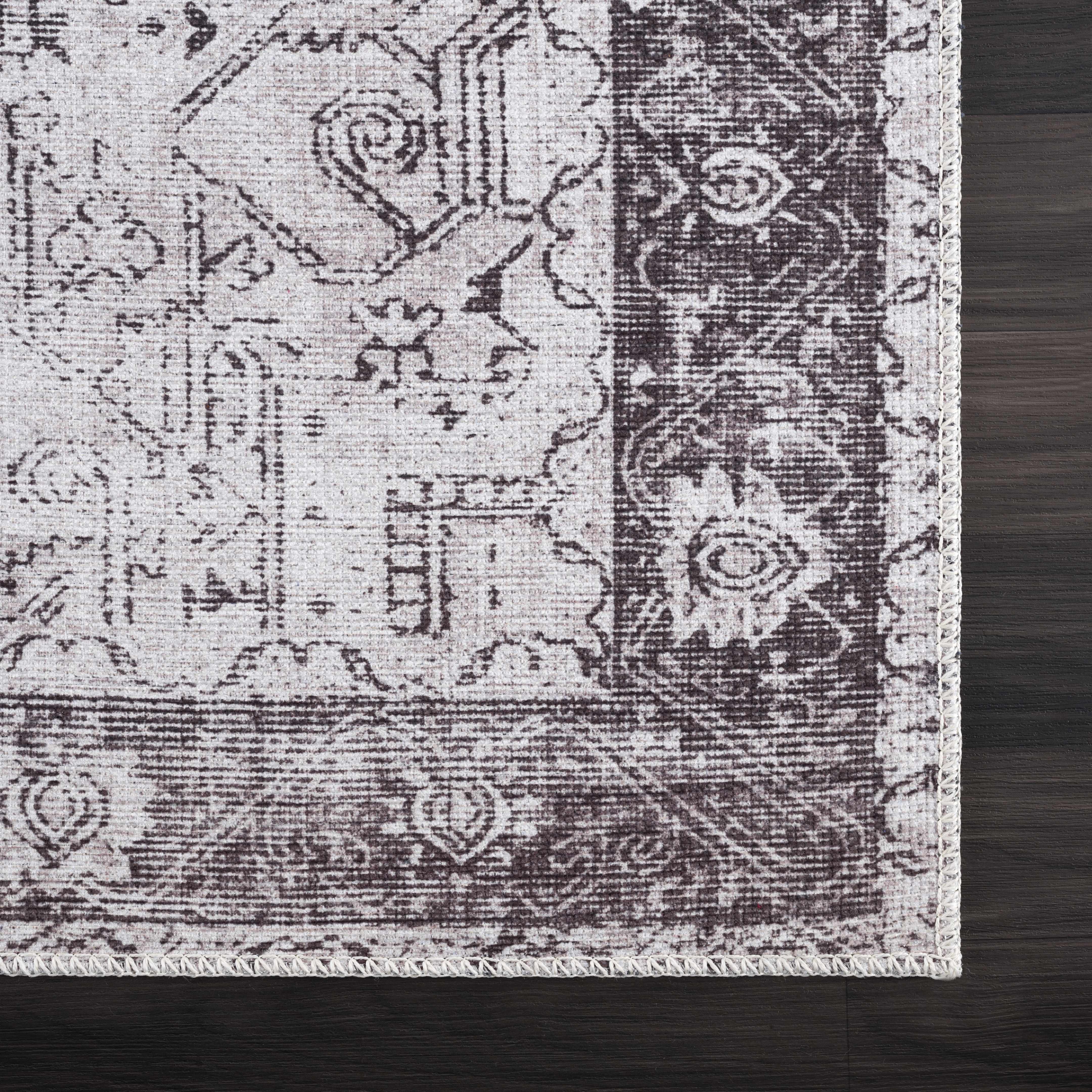 Hauteloom Rosman Gray: The Ultimate Washable Area Rug