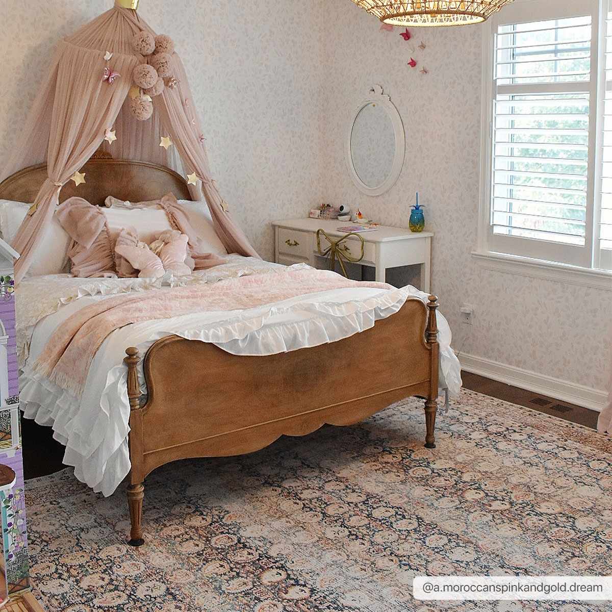 Hauteloom Rust Maligaya Distressed Washable Area Rug - Transform Your Space